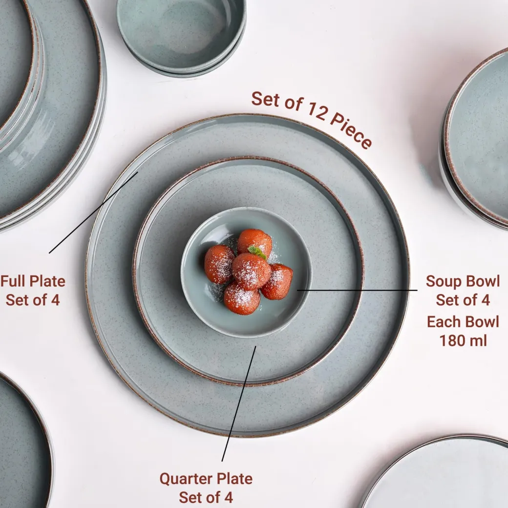 Market99 Blue Haven Melamine Dinner Set Of 12