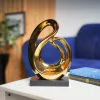 MARKET99 Ceramic 'Looping Shape Sculpture' Decor Object