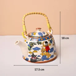 Market99 Ceramic Tea Pots - Chinese Print, 900ml