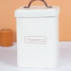 Market99 Cheeni Jar, Kitchen Decorative, Countertop Metal Storage Jar, Ivory, Mild Steel | (1.9 Litre)