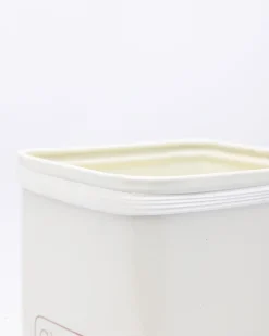 Market99 Cheeni Jar, Kitchen Decorative, Countertop Metal Storage Jar, Ivory, Mild Steel | (1.9 Litre)