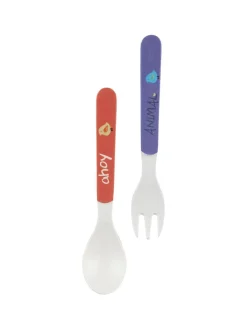 Market99 Children'S Pastel Dinner Set 1 Plate, 1 Bowl, 1 Tumbler, 1 Fork & 1 Spoon