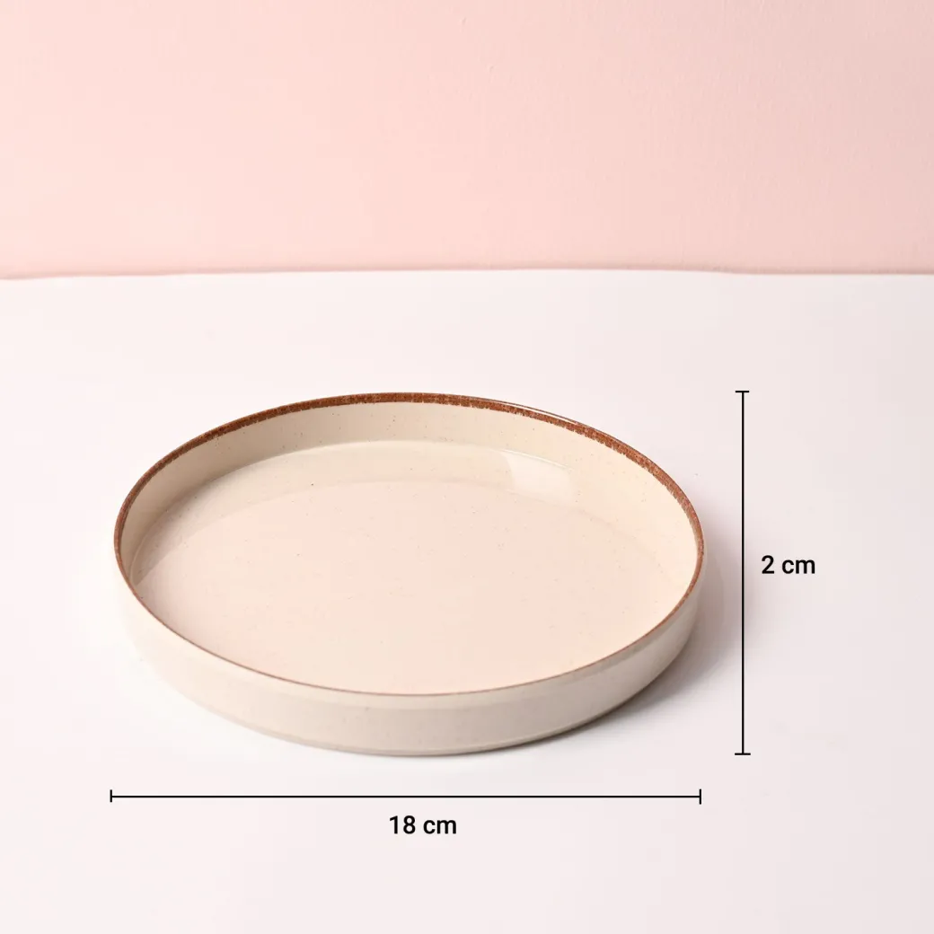 Market99 Chochip Cream Melamine Dinner Set Of 12
