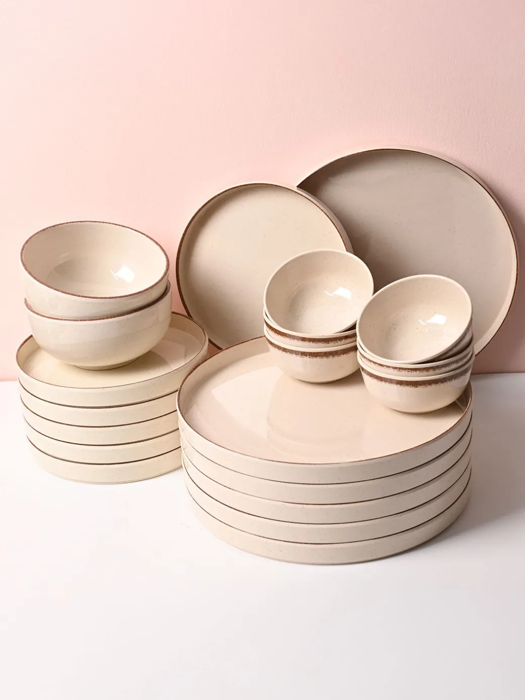 Market99 Chochip Cream Plato Dinner Set - 20 Pcs