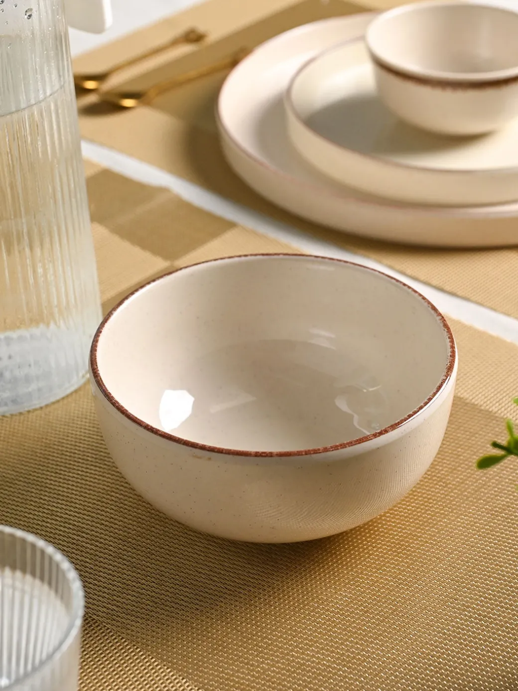 Market99 Chochip Cream Plato Dinner Set - 20 Pcs