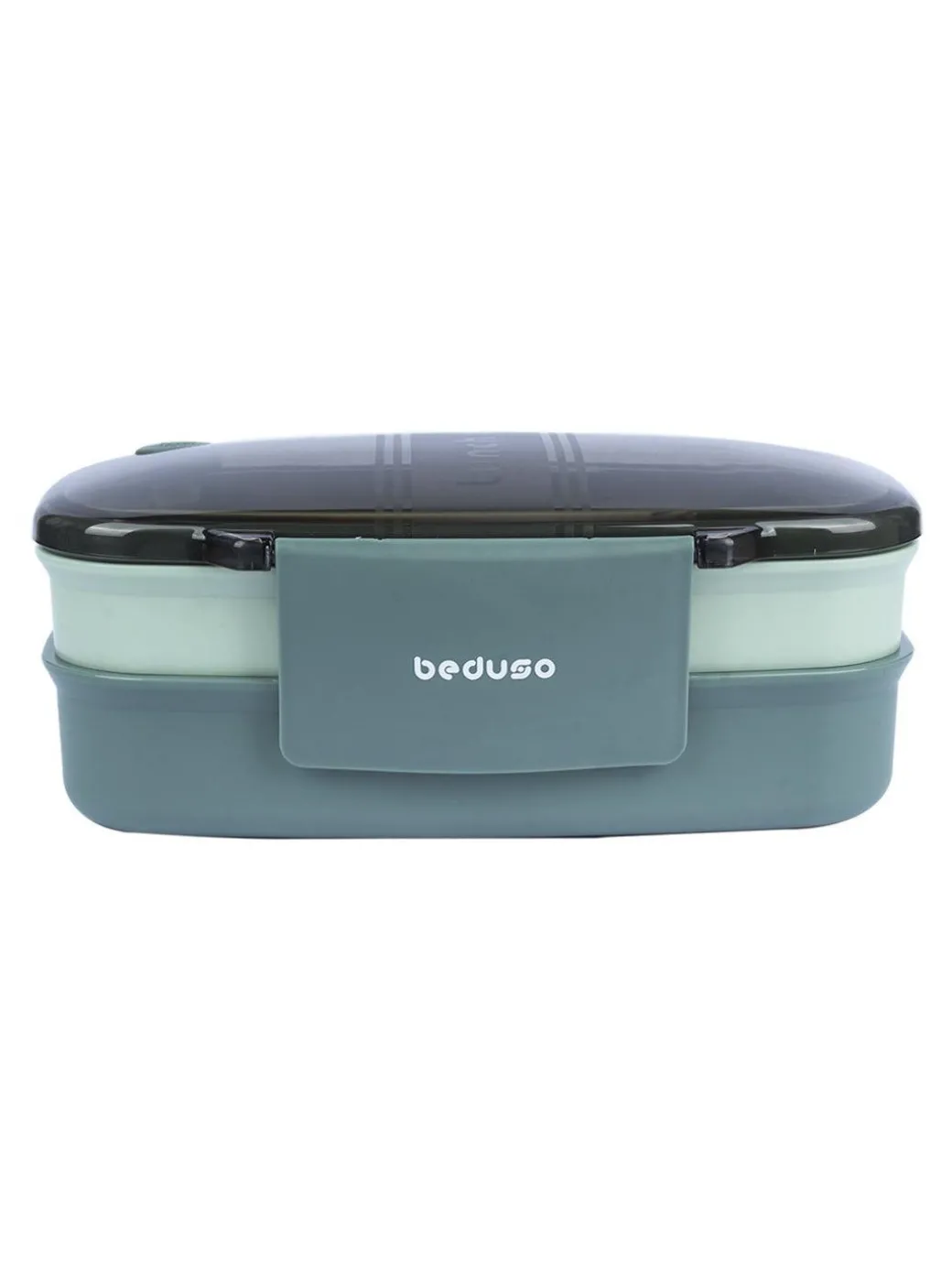Market99 Double Layer Lunch Box (1200 mL), Dual Tone, Dark Blue, Plastic