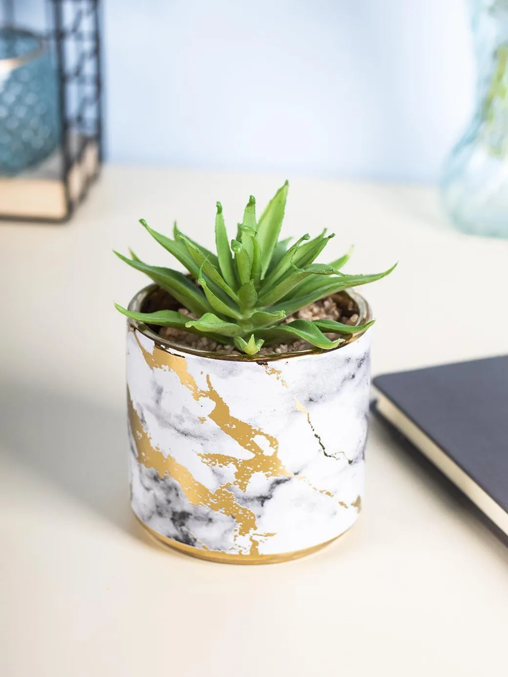 Market99 Fake Aloevera Desktop Planter