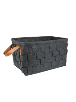 Market99 Felt Fabric Storage Basket Organizer Boxes (25 Litre) - 41X28X22Cm