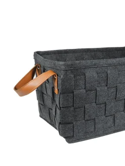 Market99 Felt Fabric Storage Basket Organizer Boxes (25 Litre) - 41X28X22Cm