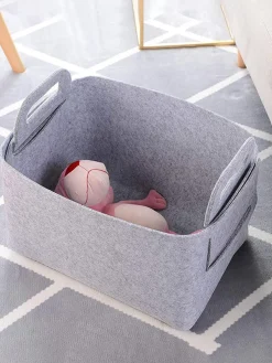 Market99 Felt Storage Basket Organiser - 28 X 16 X 16Cm
