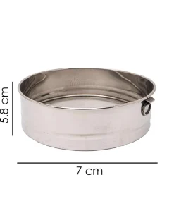 Market99 Flour Strainer, Silver, Stainless Steel