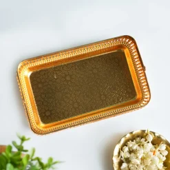 MARKET99 Golden Nordic Iron Basket With Handle