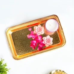 MARKET99 Golden Nordic Iron Basket With Handle