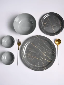 MARKET99 Grey Static Dinner Set