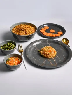 MARKET99 Grey Static Dinner Set