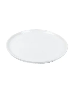 Market99 Hammered Melamine Tableware White Glossy Finish Quarter Plates for Dining Table (Set Of 6, White)