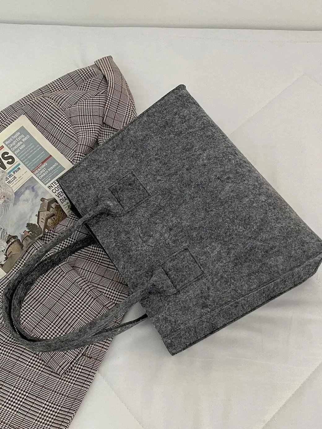 Market99 Large Capacity Felt Bags For Storage Home - 50X25X25Cm