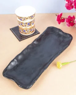 Market99 Melamine Serveware Solid Glossy Finish Platter for Dining Table