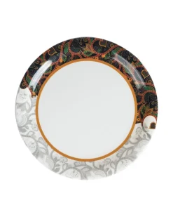 Market99 Melamine Tableware Dual Glazed Quarter Plates for Dining Table (Set Of 6)