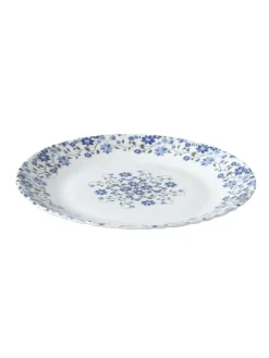 Market99 Melamine Tableware Glossy Floral Finish Quarter Plates for Dining Table (Set Of 6)