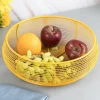 Market99 Metal Wire Countertop Fruit Bowl, Basket Holder Stand, For Home & Kitchen, Yellow Colour, Iron