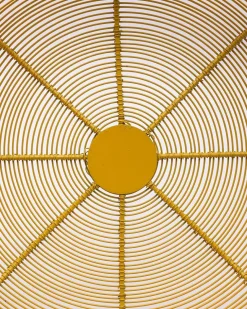 Market99 Metal Wire Countertop Fruit Bowl, Basket Holder Stand, For Home & Kitchen, Yellow Colour, Iron