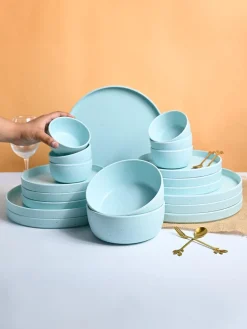 Market99 Minto Blue Sparkle Dinner Set