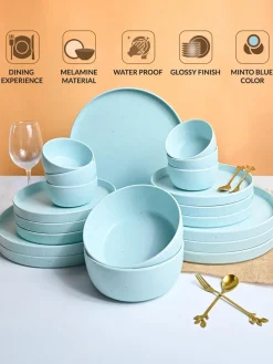 Market99 Minto Blue Sparkle Dinner Set