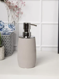 Market99 320mL Striped Liquid Soap Dispenser