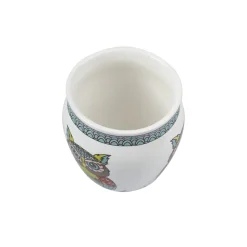 MARKET99 Owl Printed Ceramic Kullad, (Each 130 mL, Set Of 6 Pcs)