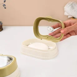 Market99 Plastic Off White Soap Dish - Set Of 2