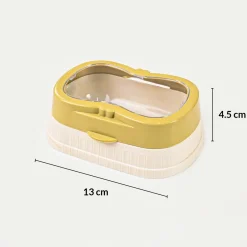 Market99 Plastic Off White Soap Dish - Set Of 2