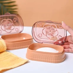Market99 Plastic Peach & Beige Soap Dish Holders