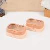 Market99 Plastic Peach & Beige Soap Dish - Set Of 2