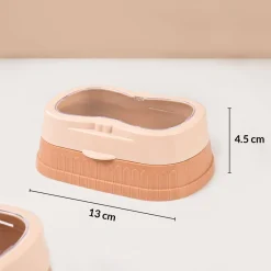 Market99 Plastic Peach & Pink Soap Dish - Set Of 2