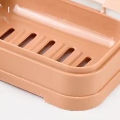 Market99 Plastic Peach Soap Dish - Set Of 2