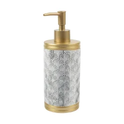 Market99 Polyresin Soap Dispenser with Golden Pump - 375 mL