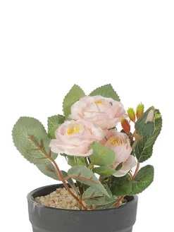 Market99 Realistic Artificial Bonsai Fake Rose Flower Plant Pot