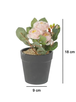 Market99 Realistic Artificial Bonsai Fake Rose Flower Plant Pot
