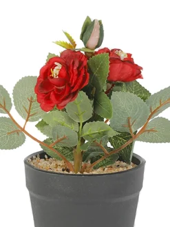 Market99 Realistic Artificial Bonsai Fake Rose Flower Plant Pot