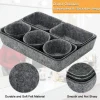 Market99 Rectangular Felt Desk Organizer