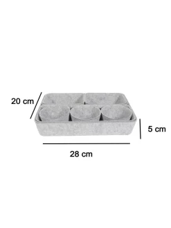 Market99 Rectangular Felt Desk Organizer