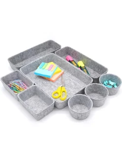 Market99 Rectangular Felt Desk Organizer