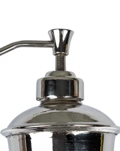 Market99 Soap Dispenser, Silver & Black, Brass, 300 mL