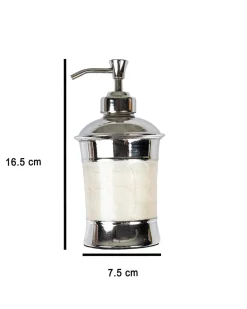 Market99 Soap Dispenser, Silver & Black, Brass, 300 mL