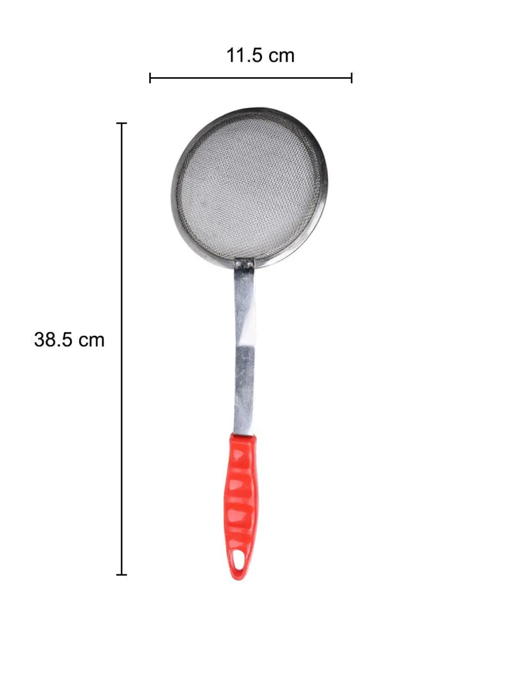 Market99 Stainless Steel SS Jara Frying Stainer ( Silver Colour)