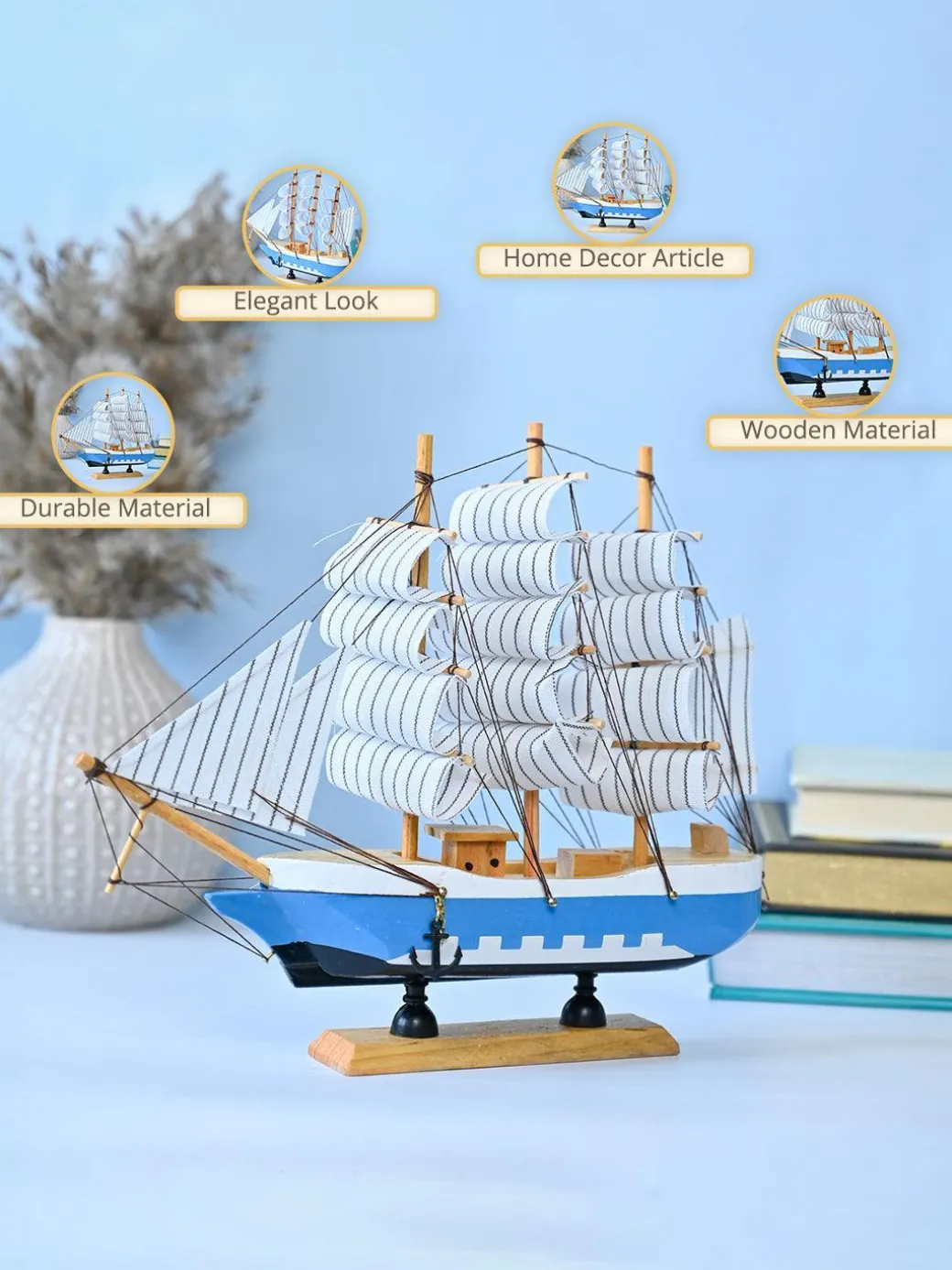 Market99 Stylish Decorative Ship Showpiece
