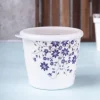 Market99 Tableware Floral Design Melamine Jar for Dining Table Pickle Storage Canister, 650 mL