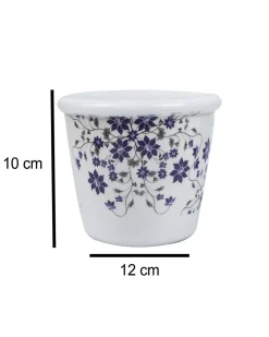 Market99 Tableware Floral Design Melamine Jar for Dining Table Pickle Storage Canister, 650 mL