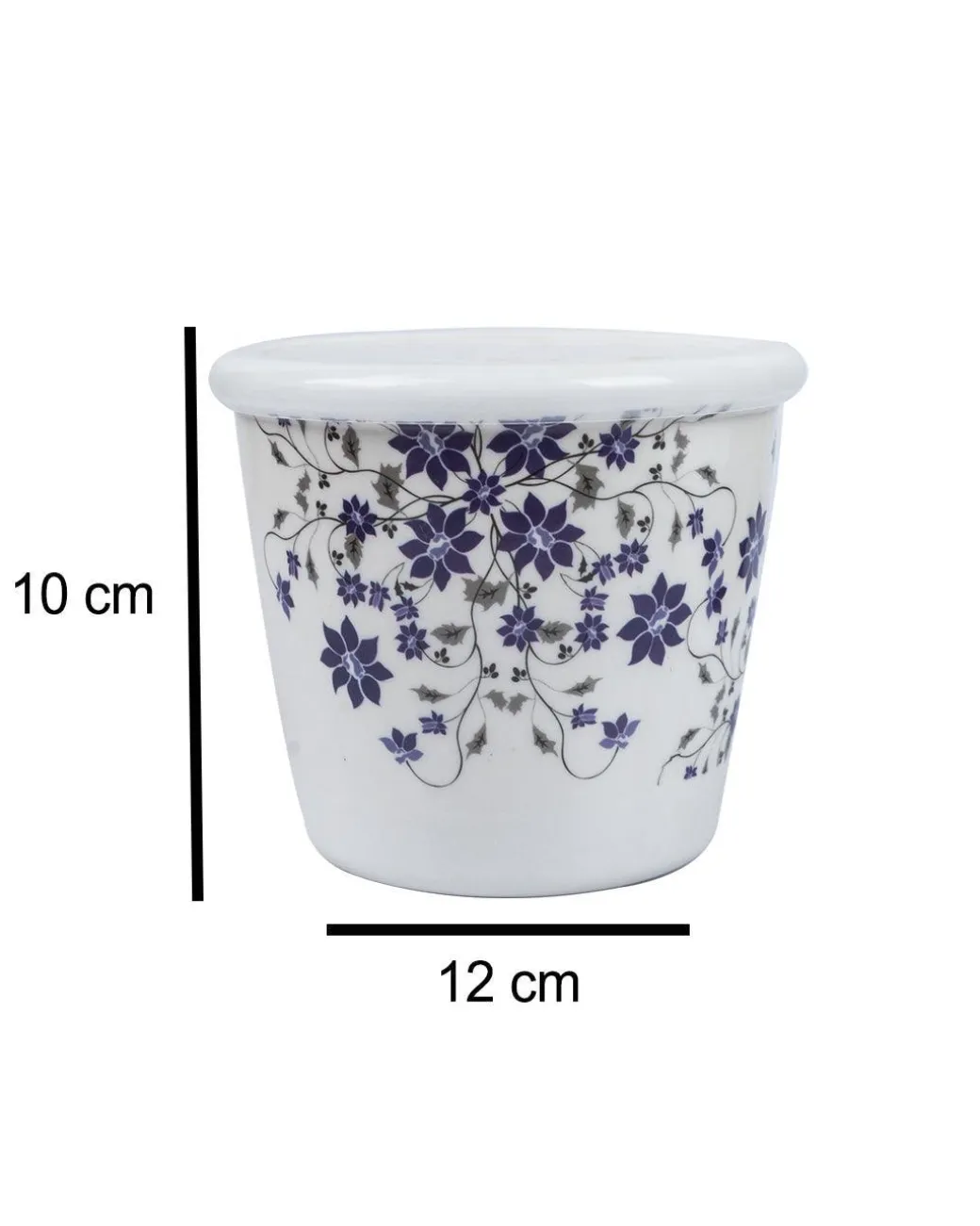 Market99 Tableware Floral Design Melamine Jar for Dining Table Pickle Storage Canister, 650 mL
